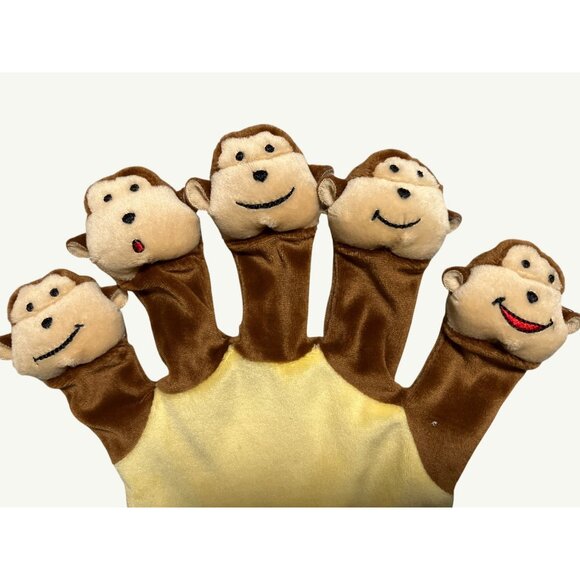 Five Silly Monkeys Hand Puppet Glove By Baby Piggy Toes Press - Picture 2 of 8